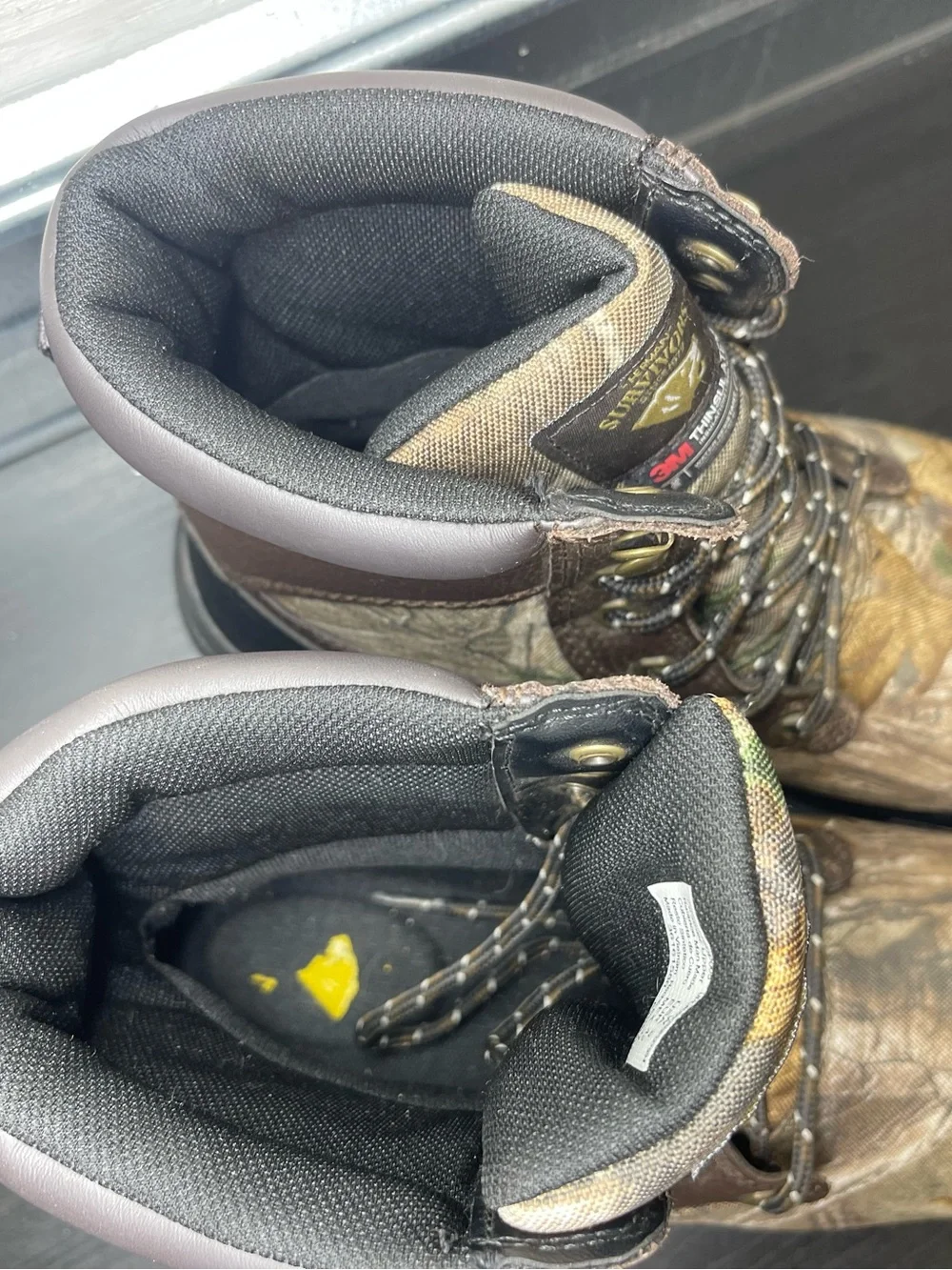 Herman Survivors Mens Size 9 Camo Hunting Boots 3M Thinsulate Waterproof